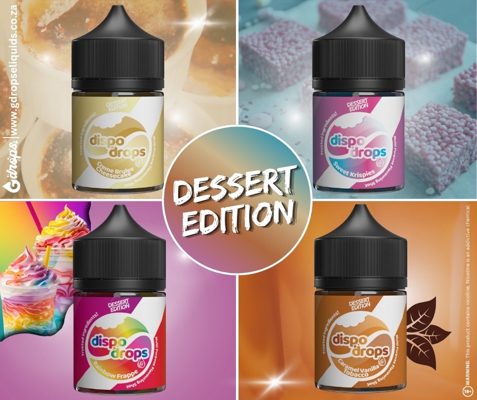 Dispo Drops Dessert Edition 60ml Longfills