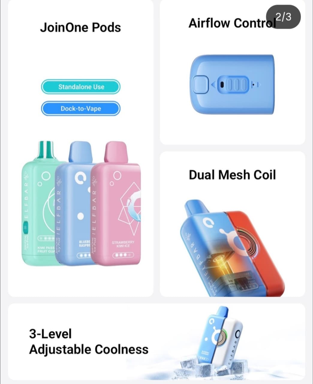 ELFBAR EW16 000 Premium Replacement Pod 5% Nicotine