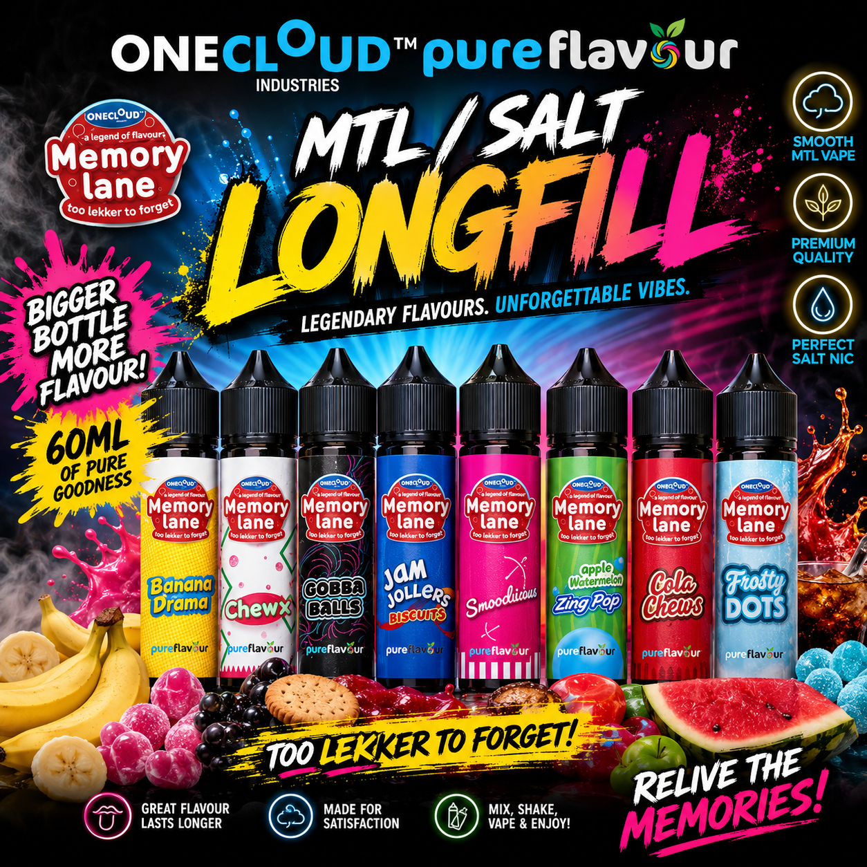 One Cloud Memory Lane 60ml Longfill